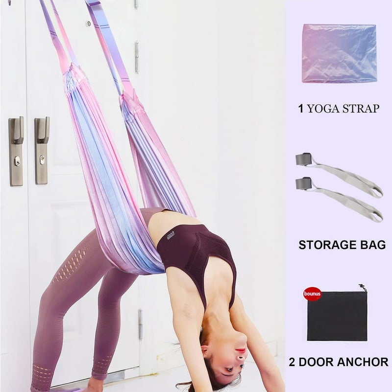 tchrules Leg Stretcher Strap, Backbend Training Belt with Door Anchor, Flexibility Trainer Stretching Equipment Assist Stretch Strap for Fitness Gymnastics Dance Aerial Yoga Ballet - Image 5